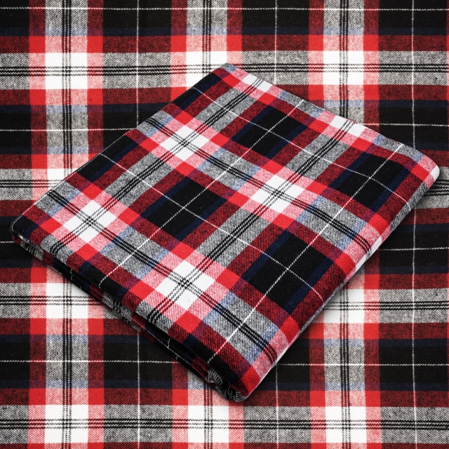 Tartan Plaid Yarn Dyed Flannel Fabric. FP21